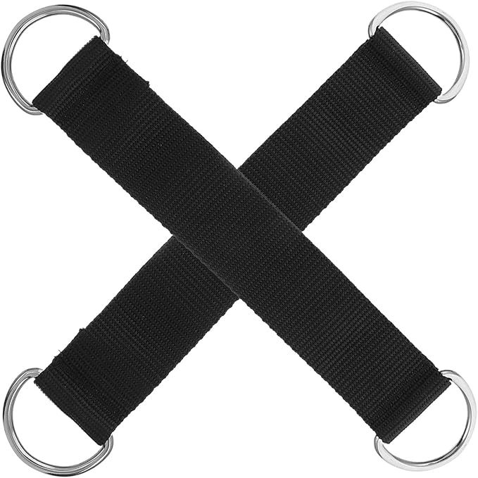 BESTYASH 2pcs Pulley Hanging Straps Fitness Equipment Accessories Heavy Duty Swing Straps for Strength Training Gym Workout Cable Machine Attachments