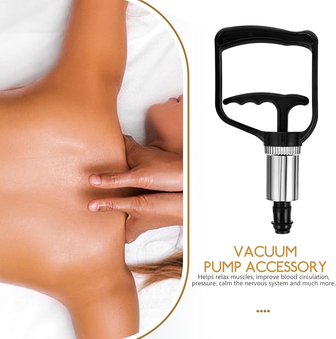 Beaupretty Cupping Hand Pump Handheld Vacuum Pump Replacement Strong Suction Manual Pressure Cupping Tool for Muscles