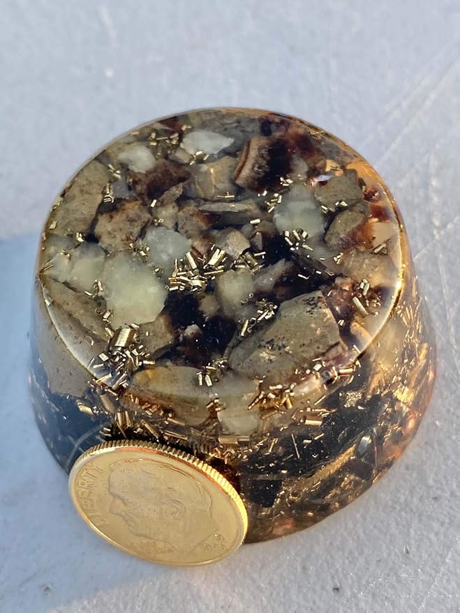 Septarian Orgone Generator Energy Accumulator 7.83Hz/432Hz/528Hz/Advance Harmonics Many Beautiful Ingredients! (Septarian)
