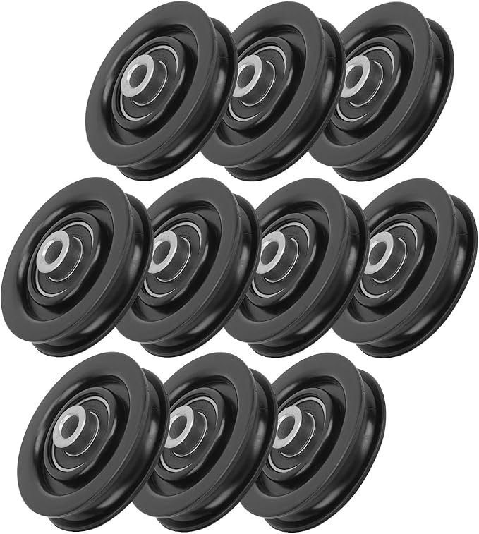 Nylon Iron Fitness Bearing Pulley, Home Gym Accessories Strength Training Equipment Attachment, Suitable for Health Club, Family Fitness, Business or Private use, Necessary