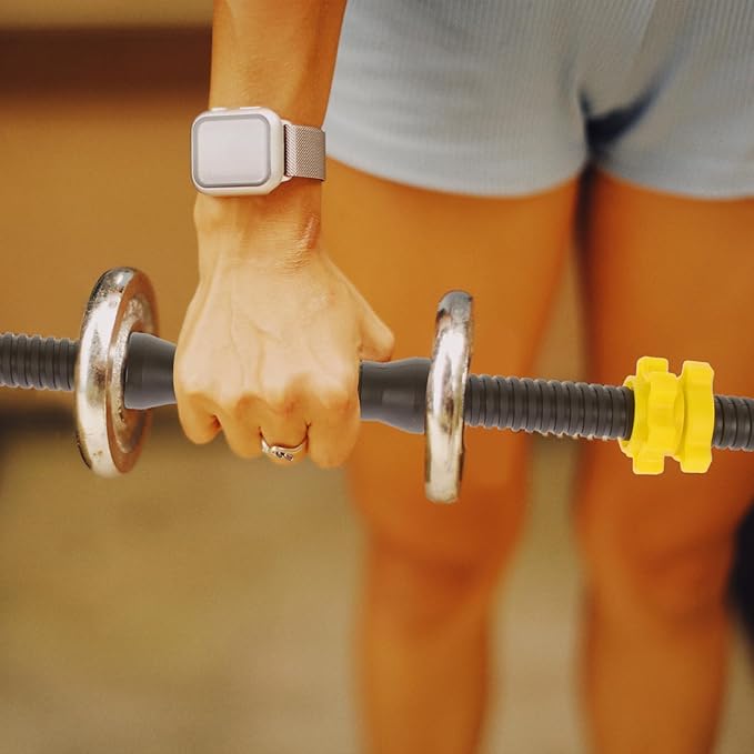 Toyvian Universal Dumbbell Connector Barbell Connector Rod with 4 Nuts 45cm Fitness Bar for Strength Training Equipment Attachments at Home Gym