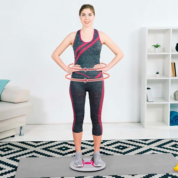 Abs Twister Board, Body Shaping Waist Twisting Disc for Aerobic Exercise, Core & Ab Exercise, Fitness Slim Losing Weight Sports Equipment, 6 Magnets Reflexology, 11 In