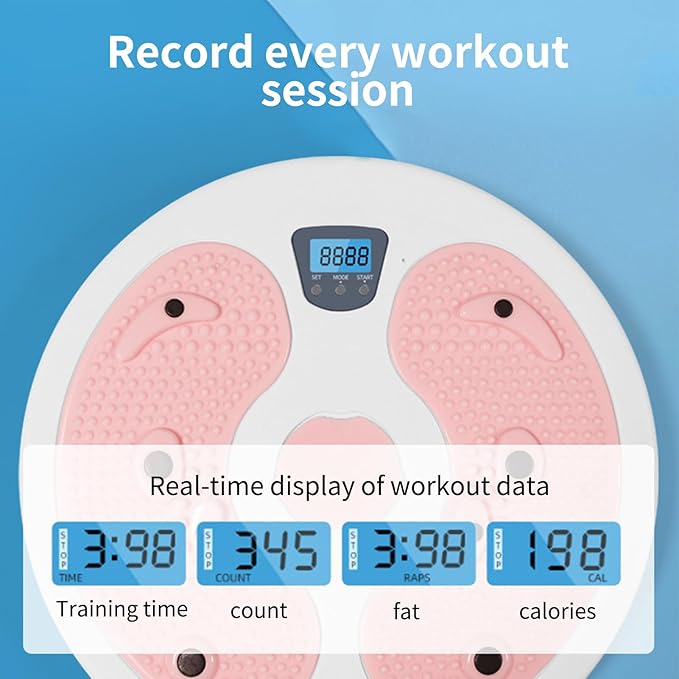 Twist Board - Waist Shaping Training Equipment,Core Twisting Disc with Calorie Count,for Home Gym Office Fitness Enthusiasts Beginners Post-Partum Individuals