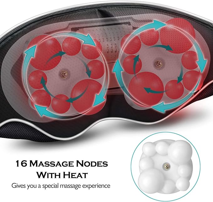VIKTOR JURGEN Mothers Day Gifts for Mom, Wife, Women & Her, Shiatsu Neck and Shoulder Massager with Heat Deep Tissue Kneading Sports Recovery Massagers for Back, Relaxation Gifts for Husband, Him, Men