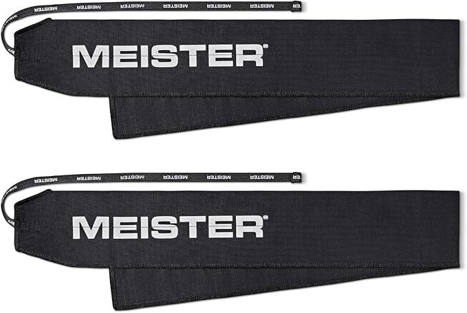 Meister Lockdown Wrist Wraps - Adjustable Non-Stretch Support for Weightlifting, Strength & Cross Training