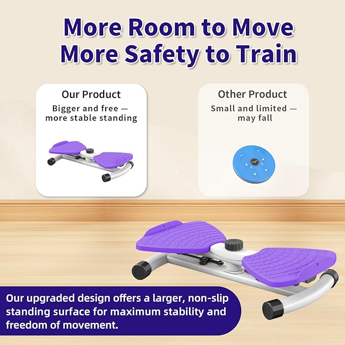 waist twisting machine for Exercise, Ab Twister Board, Core Twister for Women & Home Fitness, twist board for exercise,300 LBS Capacity