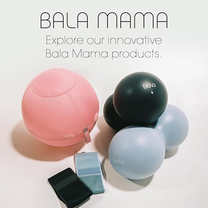 Bala Balance Ball - Exercise Ball Chair for Yoga, Pilates, Barre, Core Strengthening & Physical Therapy - Women's Gym Equipment & Workout Accessories