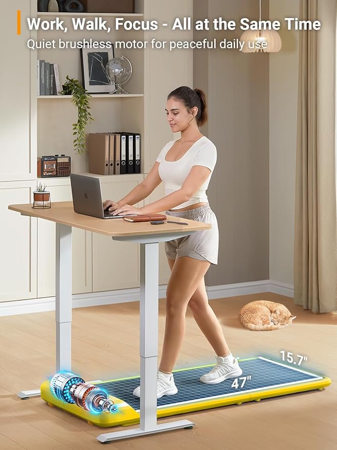 WALKINGPAD C2 Foldable Walking Pad Treadmill, Colorful Under Desk Treadmill for Home Office, Stylish Compact Design, No Assembly Needed