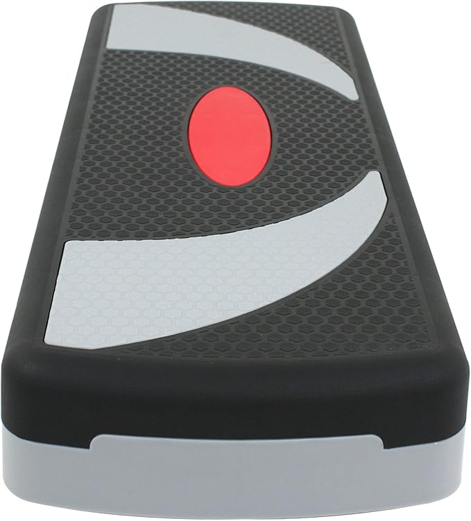 HomGarden 30'' Adjustable Workout Stepper Aerobic Step 4" - 6" - 8" in Fitness & Exercise Step Platform Trainer Stepper w/Risers for Home Gym