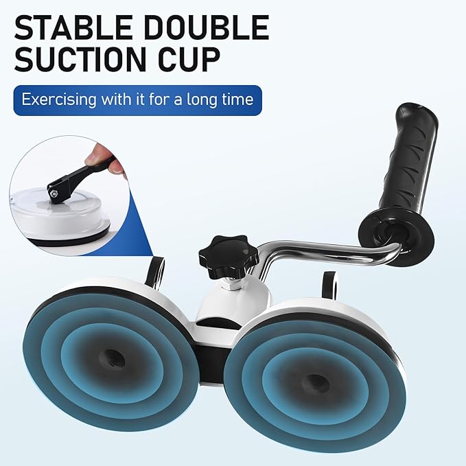 Arm Bike Exerciser for Physical Therapy - Adjustable Resistance Arm Rotation Training Device with Dual Suction Cup Stability - Arm Rehabilitation Equipment for Wrist Injury/Stiffness