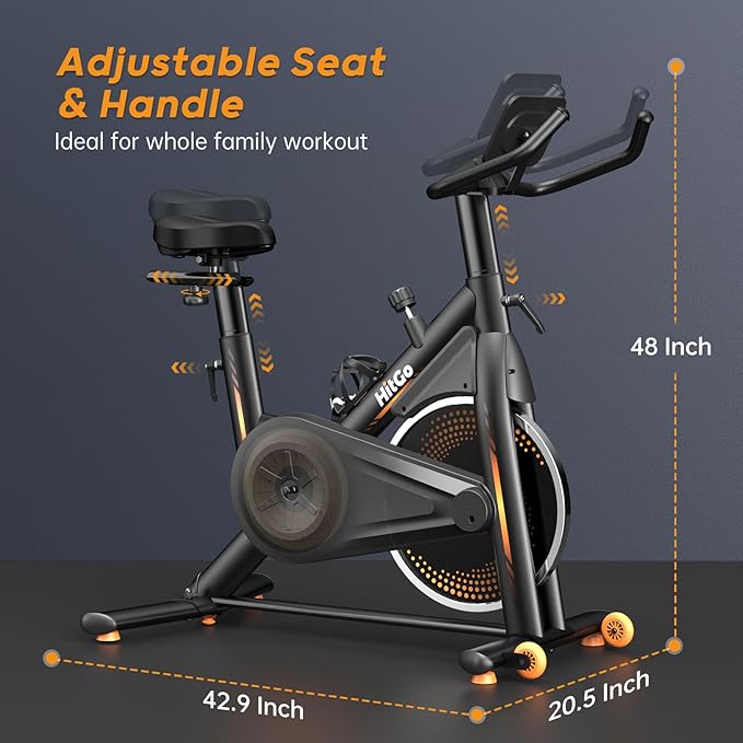 Office Exercise Bike Desk Chair,330 lbs Heavy Duty Under Desk Bike with 9-Level Height Adjustable Seat 24.4"-33.8",8-Level Resistance & Rolling Wheels,Quiet Fitness Chair for Home Office