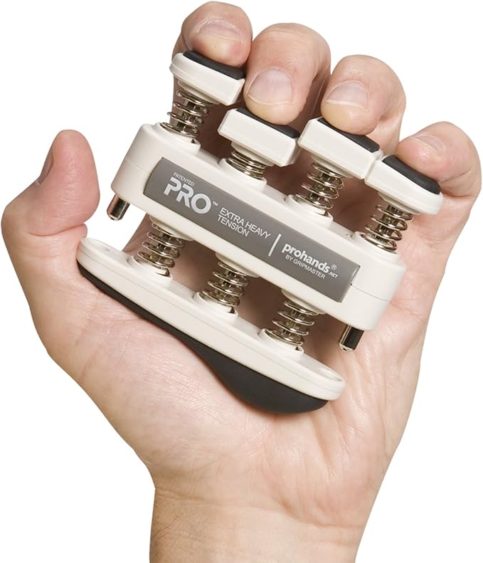 Prohands PRO Hand Exerciser, Finger Exerciser (Hand Grip Strengthener), Spring-Loaded, Finger-Piston System, Isolate and Exercise Each Finger