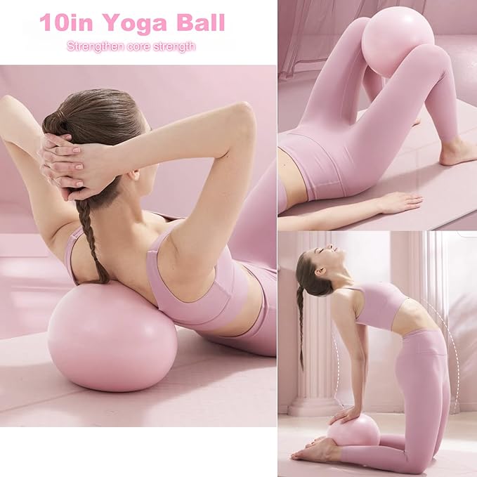 Pilates Equipment for Home Workouts, Better Portable Pilates Kit 13 in 1, Pilates Essentials Kits for Women with Pilates Ball, Yoga Socks, Yoga Strap, and Exercise Bands Kits