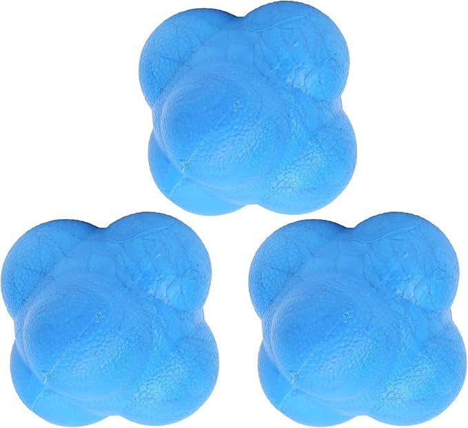 Reaction Ball Durable Coordination Training Ball for Sports Fitness, 3pcs Hex Bounce Exercise for All Sports Training
