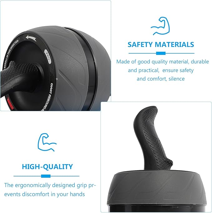 IMIKEYA Ab Roller Wheel Abs Fitness Equipment Automatic Return Core Strength Training Exercise Wheel for Home Gym Men and Women Abdominal Workout
