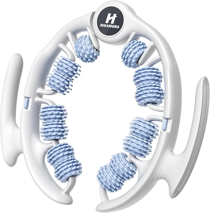 Cellulite Massage Tool, Manual Cellulite Roller, Contoured & Smoother Skin, Relieve Leg Muscle Soreness, Dimpled Skin Removal, Legs/Thighs/Buttocks, Anti-Cellulite Roller (Blue)