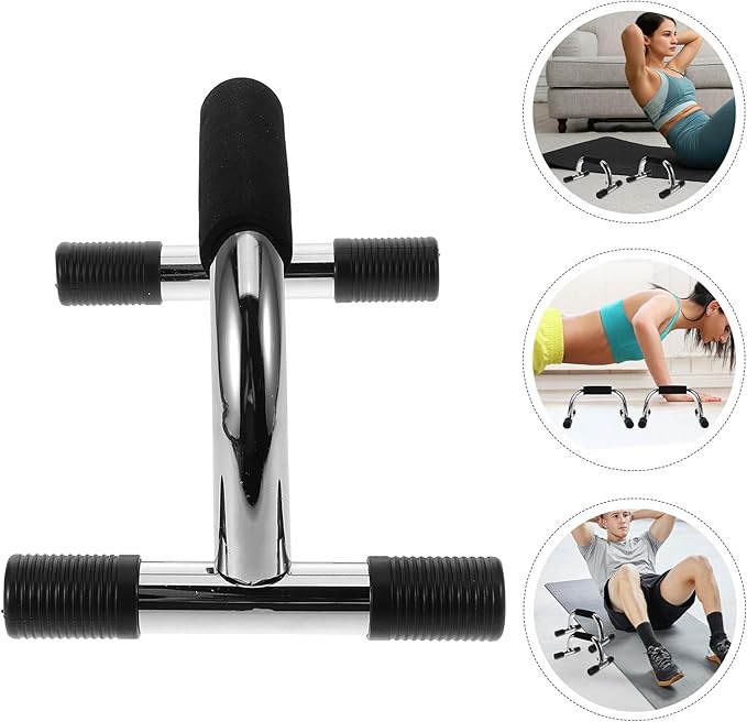 IMIKEYA 2pcs Push up Bars Handles Steel Pushup Stand for Home Gym Strength Training Arm Workout Equipment Fitness Support for Men Women
