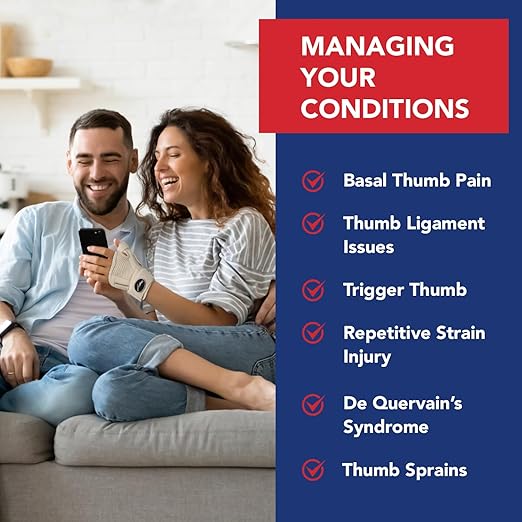 Doctor Developed Ergonomical Thumb Brace Support Right Hand or Left Hand for Arthritis Pain and Support, Thumb Spica Splint for Trigger Thumb, Thumb Stabilizer for Tendonitis, Sprain (Nude /1 Pack)