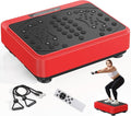 Whole Body Vibration Shake Plate Exercise Machine, 10 Modes Power Plate Vibration Platform with Resistance Bands for Full Body Workout, 500lbs Capacity