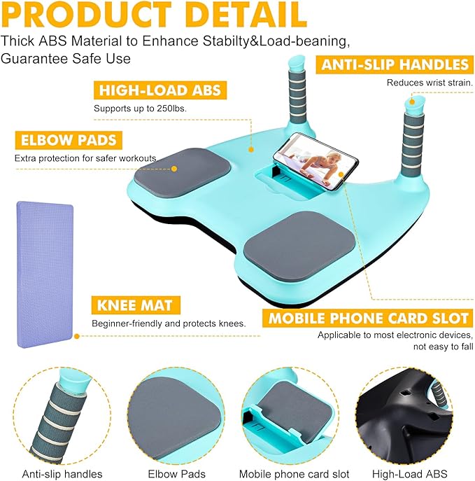 2-in-1 Balance Boards & Wobble Board with Adjustable Handles – Balance Boards for Adults AB Workout Equipment with Balance Pad, Balance game for Wobbles Adults, gifts for Balance Board Kids game