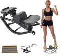 Rock Stepper Cardio Machine for Home Workouts | Low-Impact Fat Burner & Glute Toner with Digital Monitor | 15-Min Quick Silent Stepper, Includes Anti-Slip Mat & Side-to-Side Motion