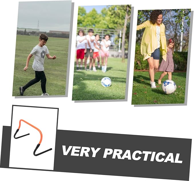 HANABASS Height Soccer Training Hurdle Plastic Agility Hurdle for Suitable for Football Basketball and Sports Training Enhances Speed Flexibility and Coordination