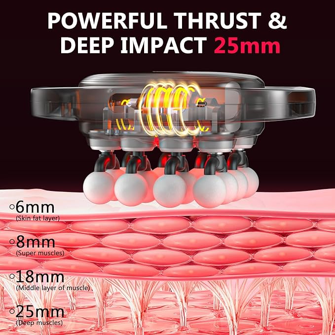 16 Heads Massage Gun Set, Body Massage for Back, Shoulders, Neck, Legs, Foot, Massage Gun deep Tissue Pain Relief, Percussion Massager with 3 Modes & 30 Intensity Levels, Gifts for Mom and Dad