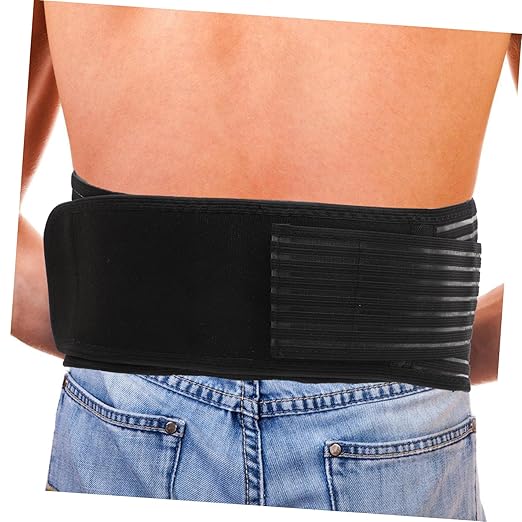 Mobestech 3pcs Adjustable Back Brace Magnetic Therapy Support Waist Belt Support Belt for Men Women Size Xl Double Pull Straps