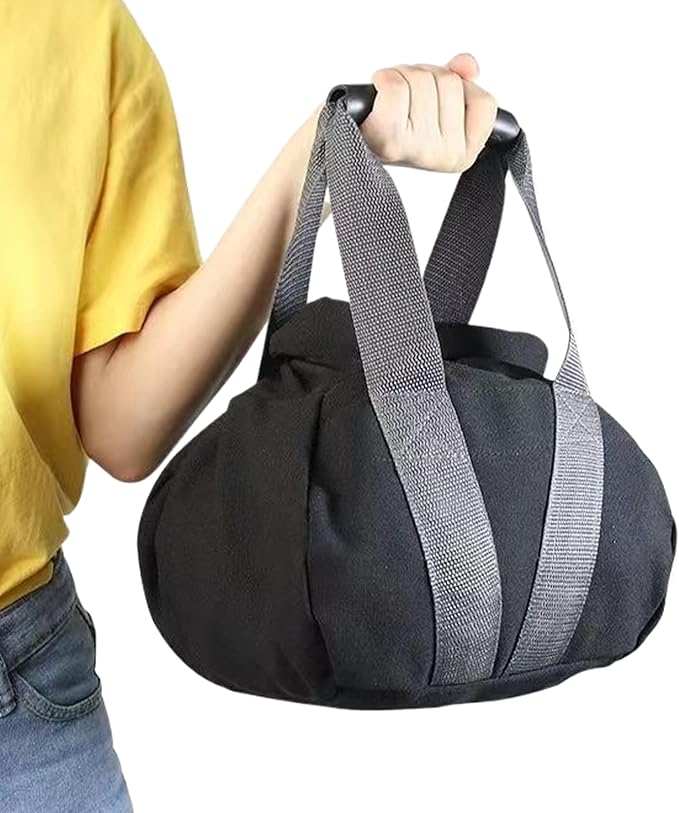 Kettlebell Sandbag - 25.5x25x17cm Training Kettlebell, 0-35 Lbs Adjustable Weight Exercise Sandbag With Handle | Workout Sandbagss For Fitness Strength Weightlifting Yoga Home Gym