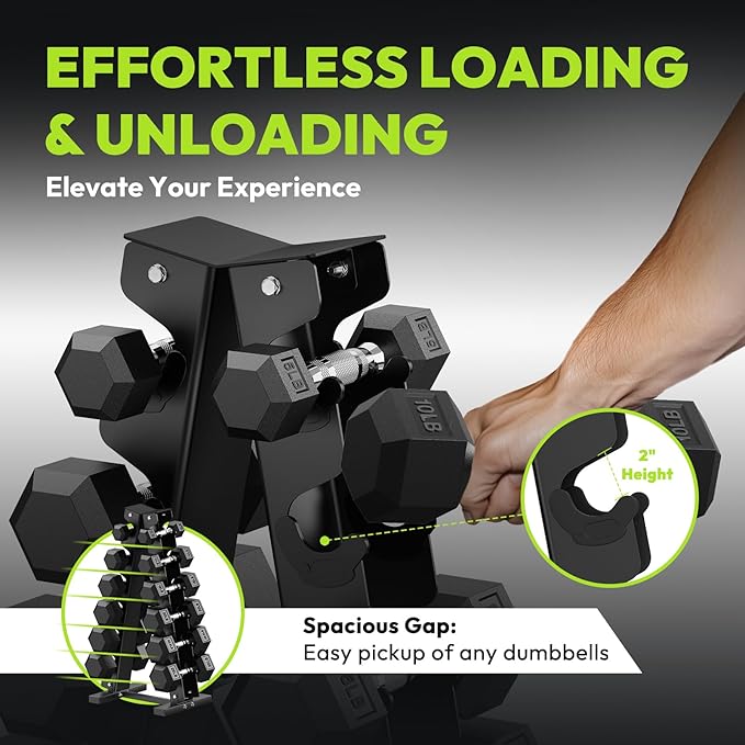 Dumbbell Rack A Frame Weight Rack Stand Dumbbell Weight Storage for Home Gym, Space-Saving Weight Stand for Home Gym