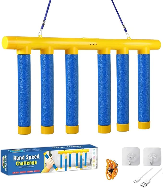 2026 Upgrade Reflex Challenge Game,Throwing Stick Game,Hand Eye Coordination Training Toy,Hand Challenge,Adjustable Speed Catching for All Ages