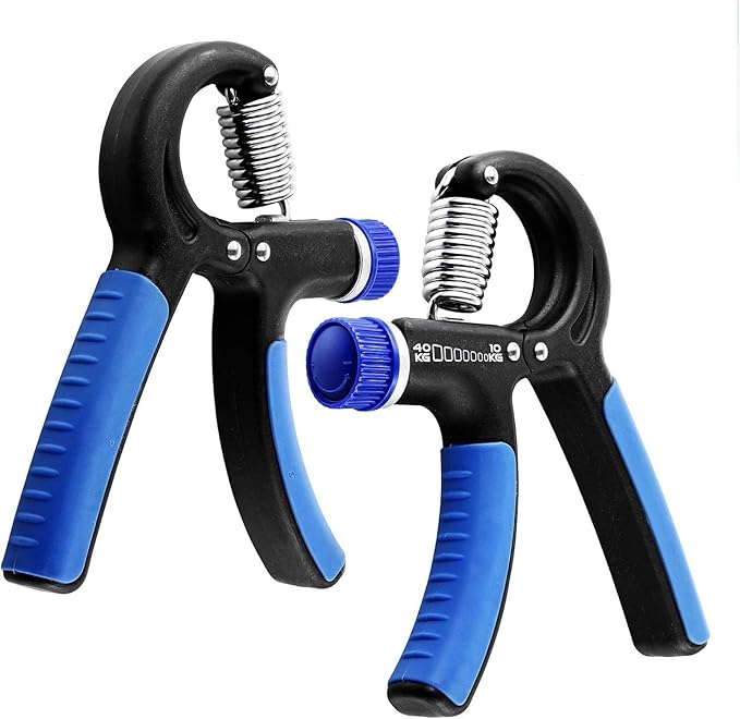 Grip Strength Trainer Hand Gripper Exerciser Strengthener with Adjustable Resistance 22-90 Lbs (10-40kg), Forearm Finger Strengthener Hand Exerciser for Muscle Building and Injury Rehabilitation