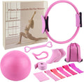 ASIEIT 13 PCS Pilates Kit for Women, Home Pilates Equipment with 5 Resistance Bands, 14'' Magic Circle, Pilates Ball and Ring, Compact Workout Set for Home Workout, Strength and Flexibility