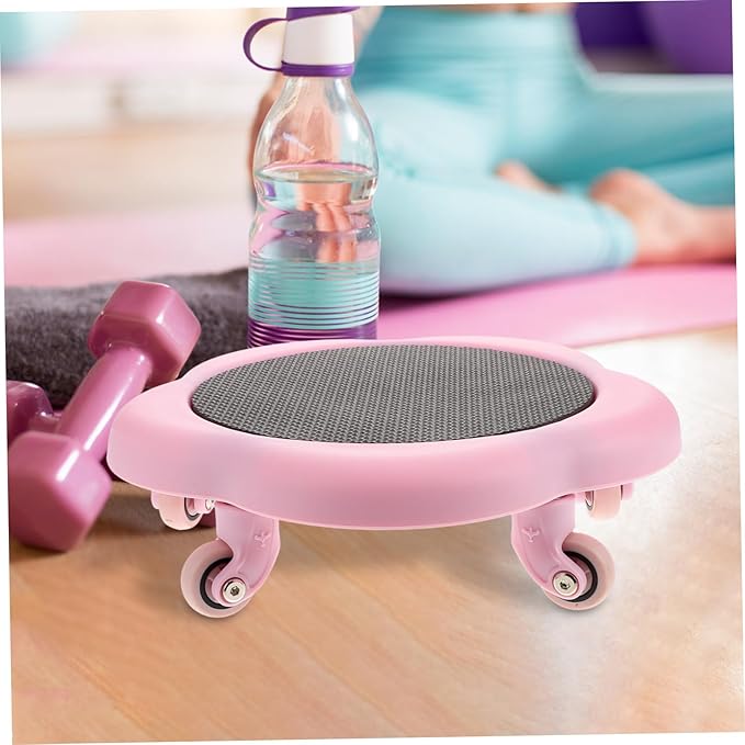 Floral Gliding Ab Exercise Wheel Five-wheel Core Sliders for Fun Design for Abdominal Muscle Sculpting and Tightening Convenient Fitness Tool