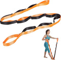 Stretch Straps with 12 Loops, Non Elastic Yoga Straps with Door Buckle for Leg Stretching, Yoga Stretching Band for Physical Therapy, Pilates, Yogas, Gymnastics Exercise, Hamstring and Flexibility