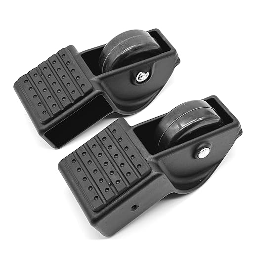 Foot Caster Wheel Set fits Concept2 Indoor Rowers 1809 Pair for Left and Right