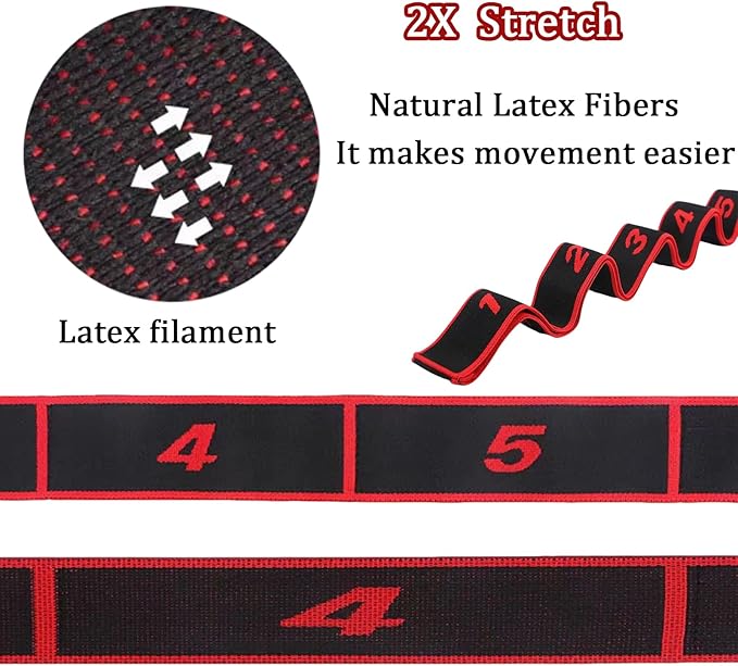 Resistance Bands, Resistance Bands with Handles, Resistance Bands for Working Out, Adjustable Bands for Full Body Stretching Shaping