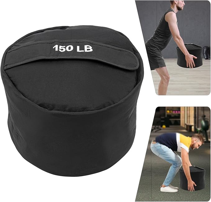 Training Sandbag,Heavy Duty Workout Sandbags, Fitness Weights Sandbags,(15.74*11.81in,150 lbs),Black,for Military Conditioning, Cross-Training & Strength Training. Heavy Sandbag Weights.