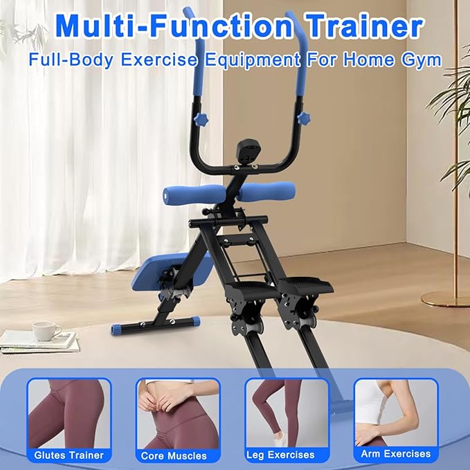 2 in 1 Stair Stepper and Ab Machine,Multifunctional Full Body Workout Machine,dual Track Ab Machine,Upgrade Stairmaster & Ab Trainer Equipment for Home Gym Exercise