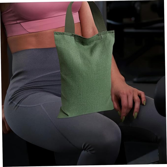 HANABASS 2kg Weighted Sandbag for Fitness Empty Sandbag for Yoga Dance and Workouts Canvas Design with Handle for Versatile Training Needs