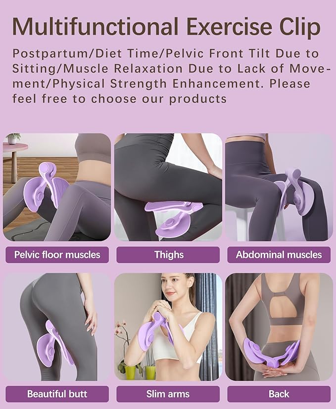 Thigh Exerciser Kegel Exerciser, Pelvic Floor Trainer, Kegel Trainer for Postpartum Rehabilitation, Trimmer Inner Thigh, Thigh Toner Workout,