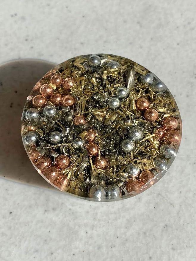 Citrine Orgone Generator Energy Accumulator 528Hz/7.83Hz/Advance Harmonics Many Beautiful Ingredients and Colors! (Citrine)
