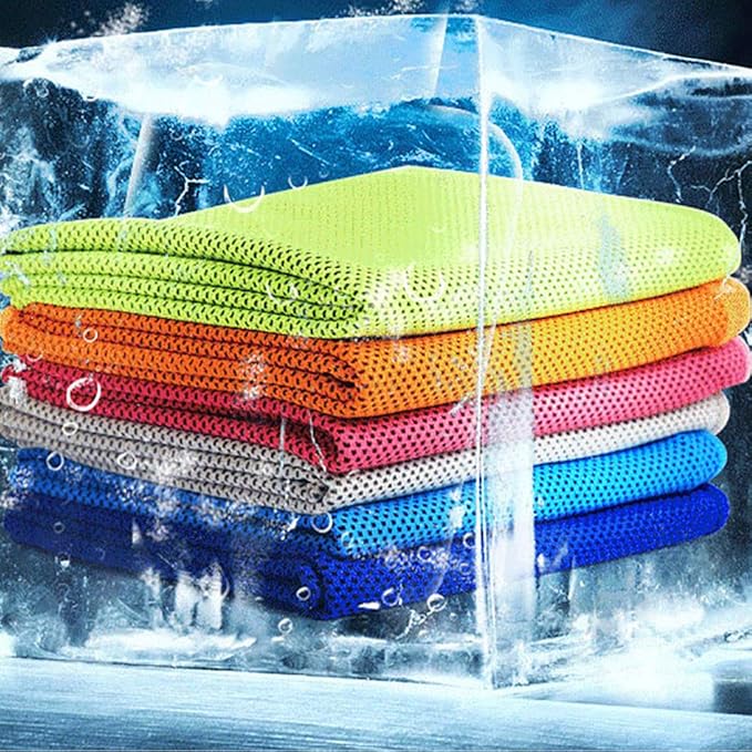 Pack of 20 Cooling Towel 40x12'' Ice Towel for Neck and Face Microfiber Chilly with Bag Breathable Yoga Gym Stay Cool Towels Sweat Rag for Workout Running Camping Pilates Beach, Red