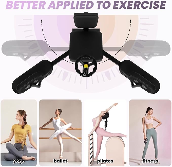 Hip Leg Strecher, 400LBS Steel Split Machine for Flexibility Kids Adults with Wheel, 240 ° Leg Strecher Machine for Flexibility Stretching Equipment Fitness Equipment Beauty Ballet Yoga