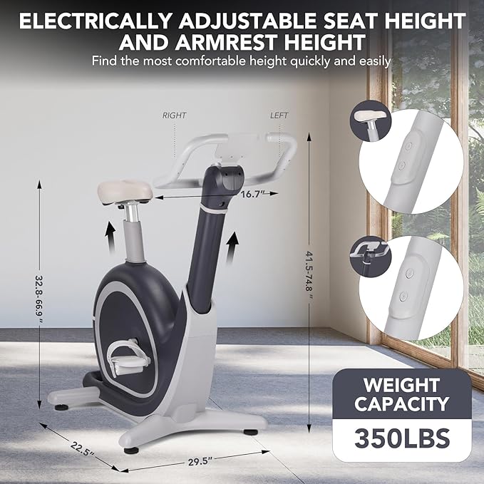 30 LBS Magnetic Indoor Cycling Bike,Stationary Bikes with 9-Level Handlebar Adjustment and 14-Level Seat Height,LCD Monitor for Home Cardio,Home Workouts and Gym