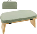 Meditation Ergonomic Bench, Yoga Prayer Meditation Bench with Soft Cushion, Yoga Bench Kneeling Stool Prayer Bench, Foldable Prayer Chair for Kneeling Sitting Prayer Extended Practice (Green)