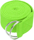 Yoga Strap for Stretching, Athletic Stretch Band with Adjustable Metal D Ring Buckle Yoga Bands