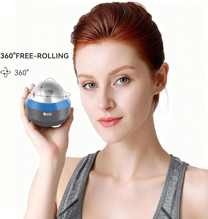 iECO Cold Massage Roller Ball - Ice Roller Ball for Muscles Deep Tissue, Cold & Heat Therapy, Plantar Fasciitis Roller