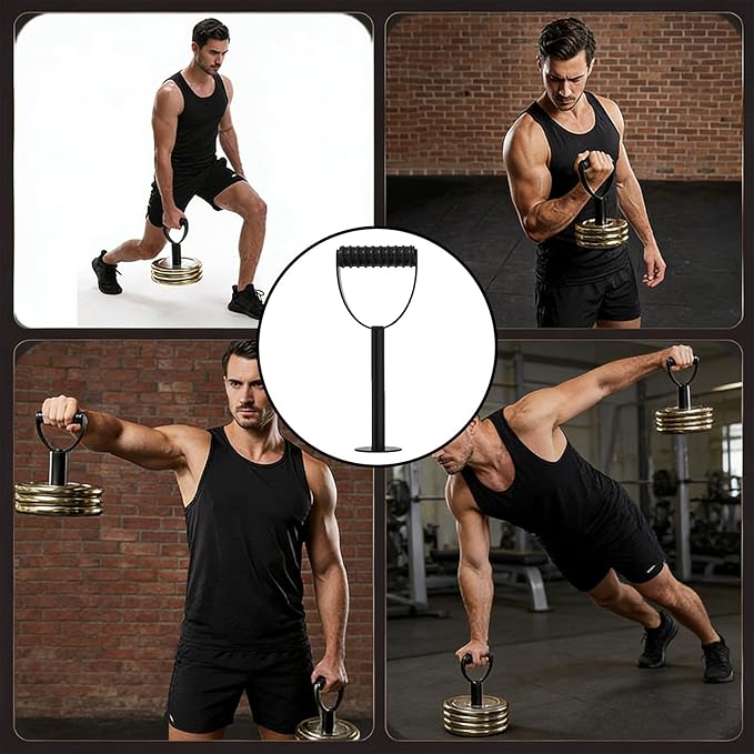 Adjustable Kettlebell Converter, Dumbbell Gripper Accessory, Heavy-Duty Plate Lifting Tool for Home Gym, Portable Strength Training Equipment with Easy Use, Exercise Gear with Modern Design