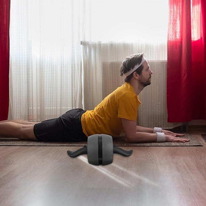 Ab Roller Wheel Exercise Roller Abs Fitness Equipment with Automatic Rebound for Core Training Home Use Men Women Abdominal Workout